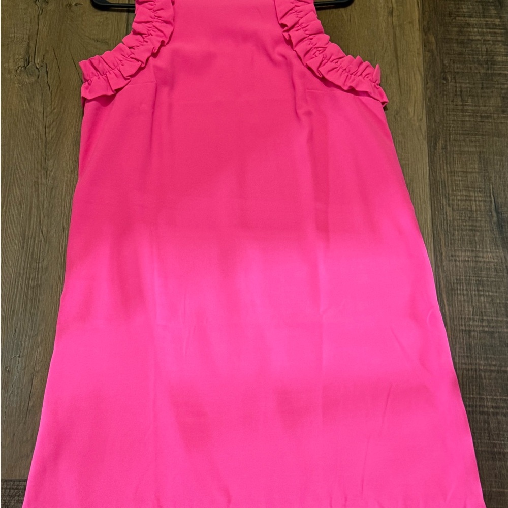 Lilly Pulitzer Pink Ruffled Halter Sheath Dress NWOT